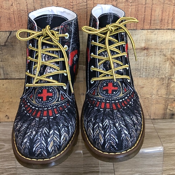 NEW First Dance native skull black lace up boot 8 - Picture 4 of 8